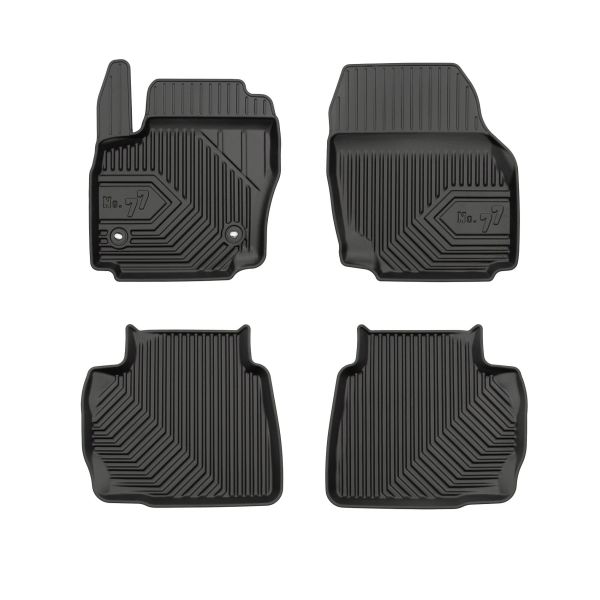 Set Covorase Auto Si Tavita Portbagaj FORD MONDEO IV Turnier (BA7) din 2007-2015, Cauciuc, Protectie Porbagaj, 4x Stickere auto cu FORD