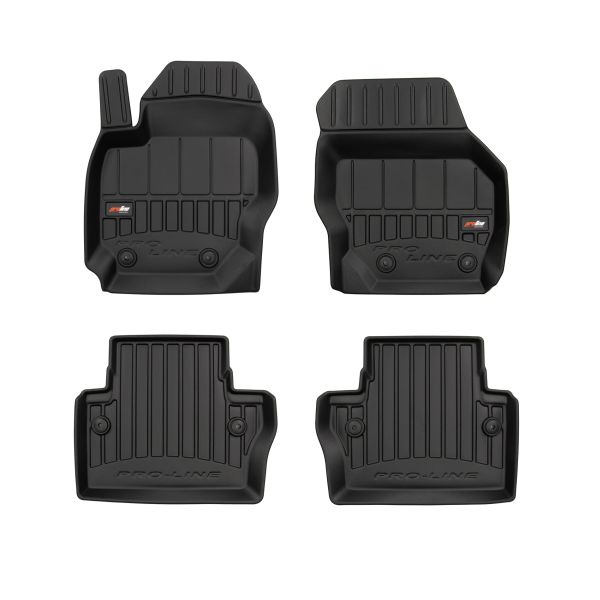 Set Covorase Auto Si Tavita Portbagaj VOLVO V70 III (135) din 2007-2016, Cauciuc, Protectie Porbagaj, 4x Stickere auto cu VOLVO