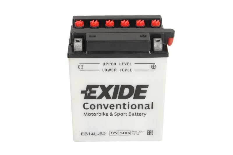 EXIDE startovací baterie HONDA CBR 1000 F 87-00, VF 750 S (SABRE) 82-84, VT 750 C, C (SHADOW) 87-97, KAWASAKI GPZ 750 (UNI TRAK) 85, GT 750 82-85, Z 750 GP 83-84, ZX 750 (TURBO) 84-85, SUZUKI GS 1150 83-86, GSX 1100F, 750F 88-98, GV 1200GL MADURA, 700GL (
