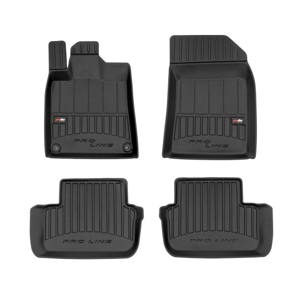Set Covorase Auto Si Tavita Portbagaj PEUGEOT 407 SW (6E_, 6D_) din 2004-2010, Cauciuc, Protectie Porbagaj, 4x Stickere auto cu PEUGEOT