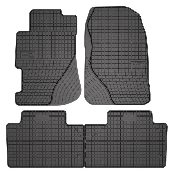 Set Covorase Auto Si Tavita Portbagaj HONDA CIVIC VII Hatchback (EU, EP, EV) din 2000-2005, Cauciuc, Protectie Porbagaj, 4x Stickere auto cu HONDA