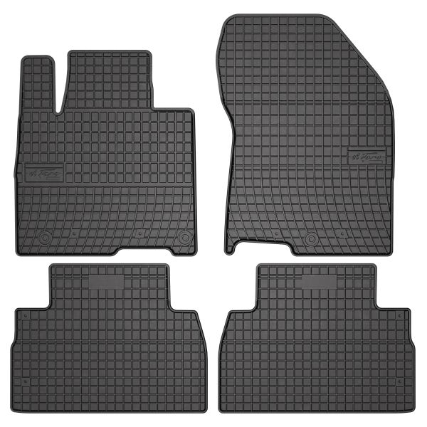 Set Covorase Auto Si Tavita Portbagaj HYUNDAI SANTA FE IV (TM, TMA) din 2018-2022, Cauciuc, Protectie Porbagaj, 4x Stickere auto cu HYUNDAI