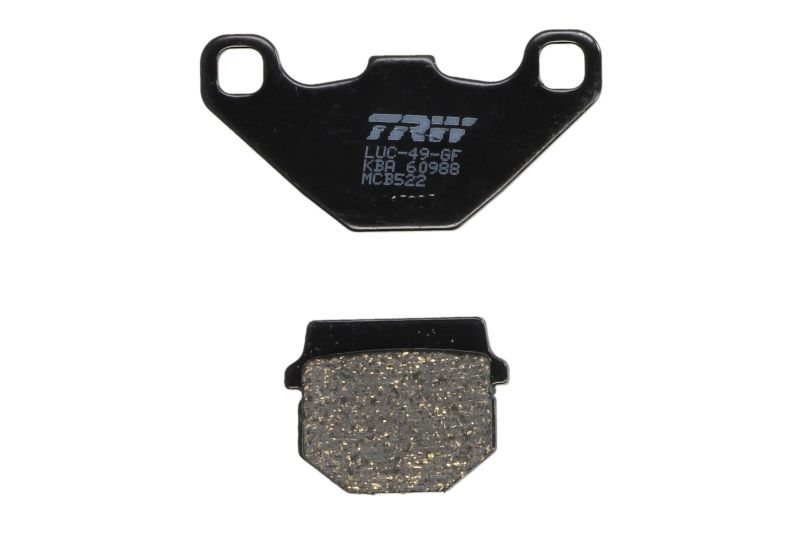 Levně TRW MOTO sada brzdových destiček, kotoučová brzda ADLY CAT 100, 50, 125 98, G-SHOCK 50, 100 98, SUPER 50 00, THUNDERBIKE 50 97, APRILIA RS4 125 11, SX