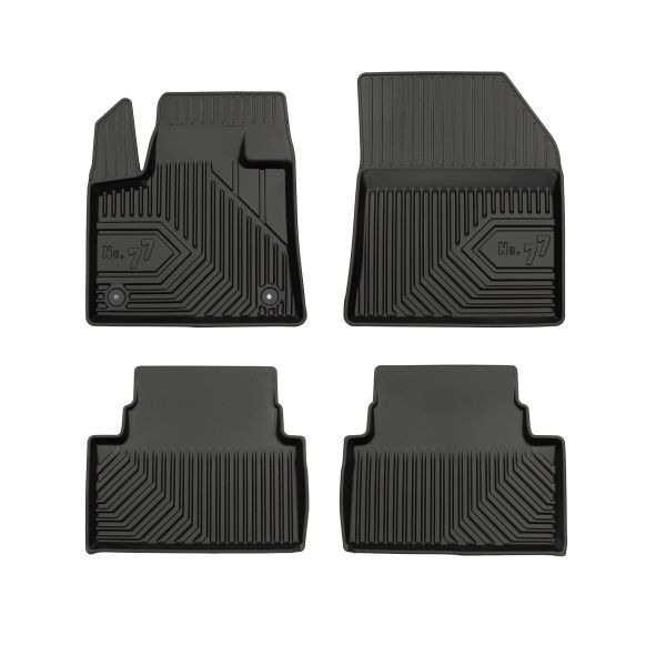 Set Covorase Auto Si Tavita Portbagaj CITROEN C5 AIRCROSS (A_) din 2018-2023, Cauciuc, Protectie Porbagaj, 4x Stickere auto cu CITROEN