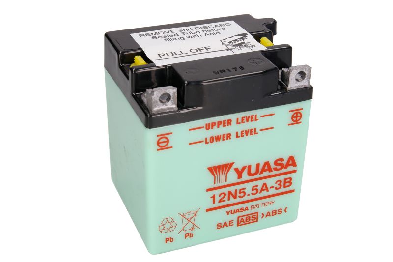 YUASA startovací baterie YAMAHA RD 400, 125, 250, 125DX, 350 75-79 (12N5.5A-3B, 0092M40200, 506012004, M4020, 12N5.5A-3B, 12N5.5A-3B, 506 012 004, 506 012 004 A51 4)