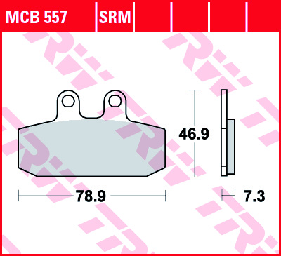 TRW MOTO sada brzdových destiček, kotoučová brzda APRILIA ATLANTIC 500 01-04, ETX 600, 350 86-87, LEONARDO 300, 250 99-04, RX 125 86, RED 125 89, SCARABEO 125, 125 (ROTAX ENG.), 125 GT, 125(LIGHT), 500, 125 GT (ROTAX ENG.), 150GT, 150, 200GT, 200 (EURO3),