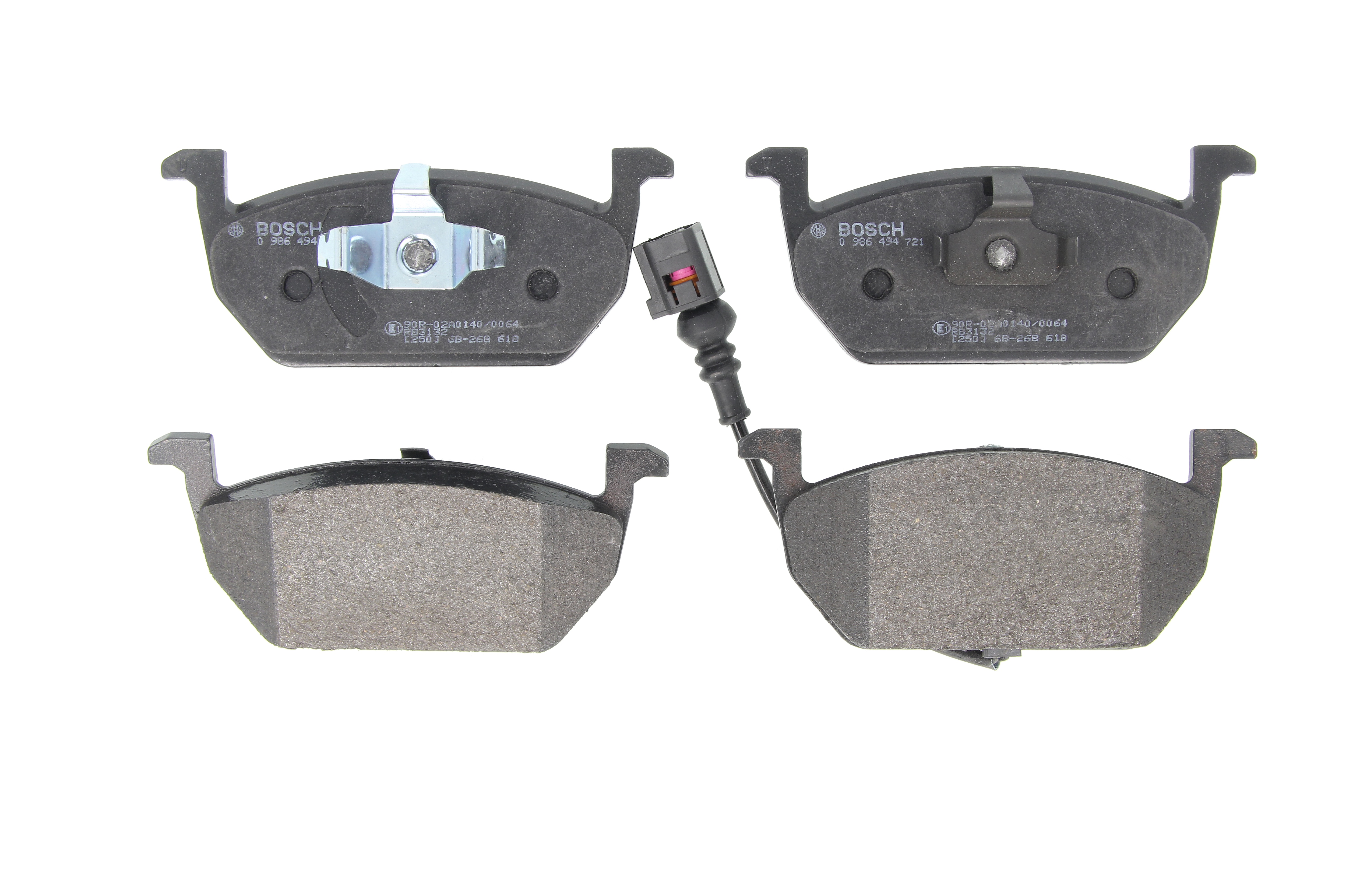 Колодки гальмівні дискові SKODA OCTAVIA III COMBI (5E5, 5E6) 1.4 2012.11-2020.10 BOSCH (0 986 494 721) Bosch фото 3