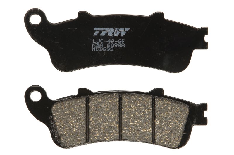 Levně TRW MOTO sada brzdových destiček, kotoučová brzda APRILIA ETV 1000 (CAPO NORD) 01, RS 50 06-08, RSV 1000 R (FACTORY), R, R (MILLE), (MILLE), SP 97-04,