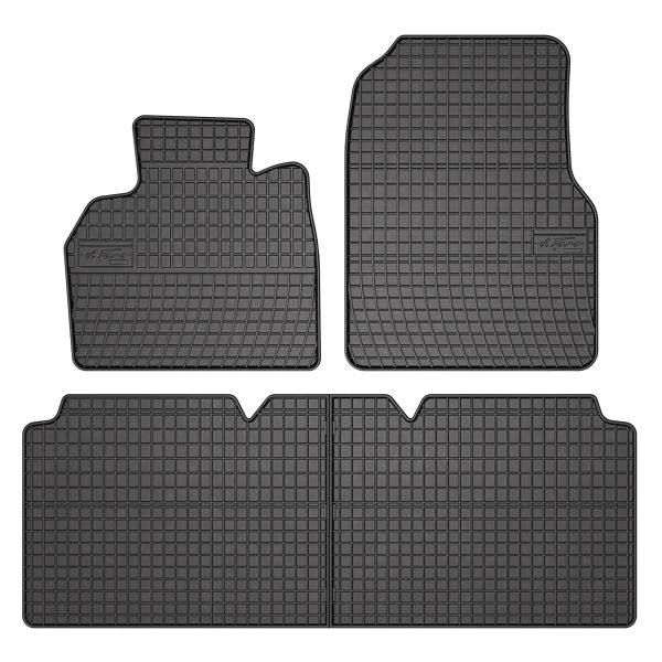 Set Covorase Auto Si Tavita Portbagaj RENAULT ESPACE IV (JK0/1_) din 2002-2015, Cauciuc, Protectie Porbagaj, 4x Stickere auto cu RENAULT