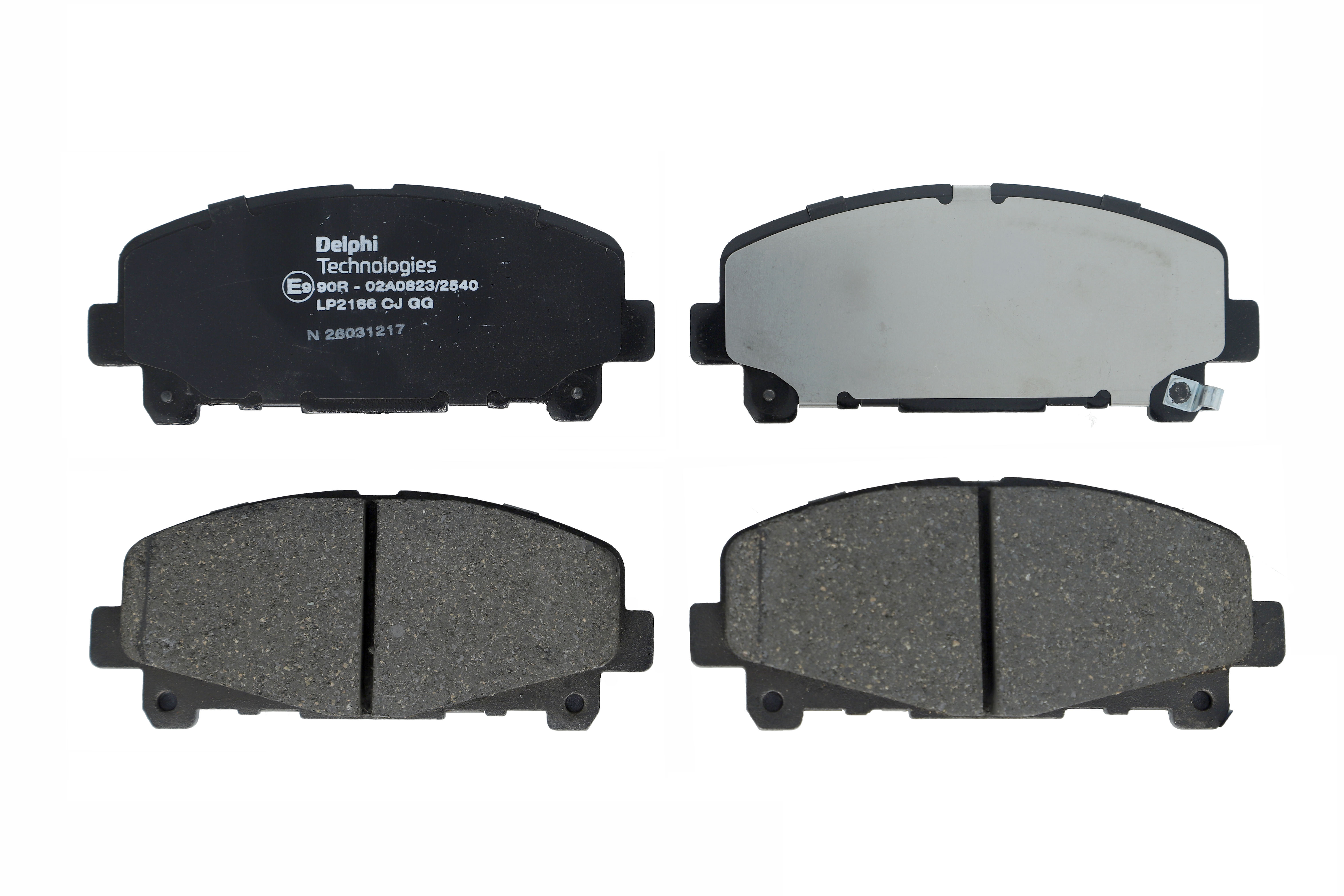 Комплект гальмівних колодок передн , ACURA TLX, HONDA ACCORD IX, ACCORD VIII 2.0-3.5 06.08-