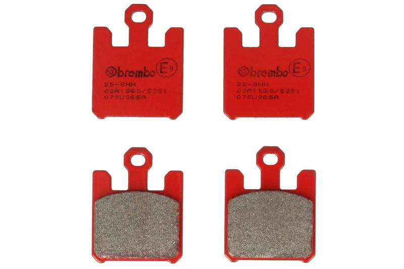 BREMBO sada brzdových destiček, kotoučová brzda KAWASAKI ZX-10R 1000 (NINJA) 04-07, ZX-12R 1200 (NINJA) 04-06, ZX-6R 636 03-06, SUZUKI GSX-R 1000 03-07 (07SU26SC, 2P300ST, FDB2164STAC, FDB2203CP211, FDB2203XRAC, MCB742CAR, MCB742SRQ)
