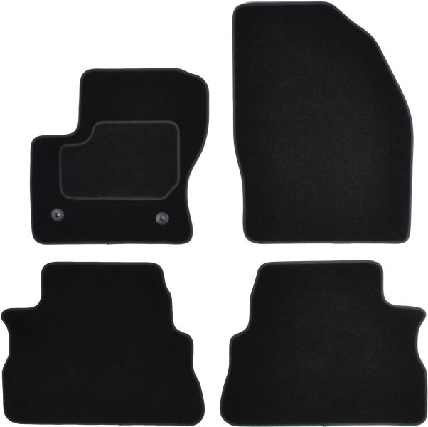 Set Covorase Auto Si Tavita Portbagaj FORD KUGA II (DM2) din 2012-2019, Cauciuc, Protectie Porbagaj, 4x Stickere auto cu FORD