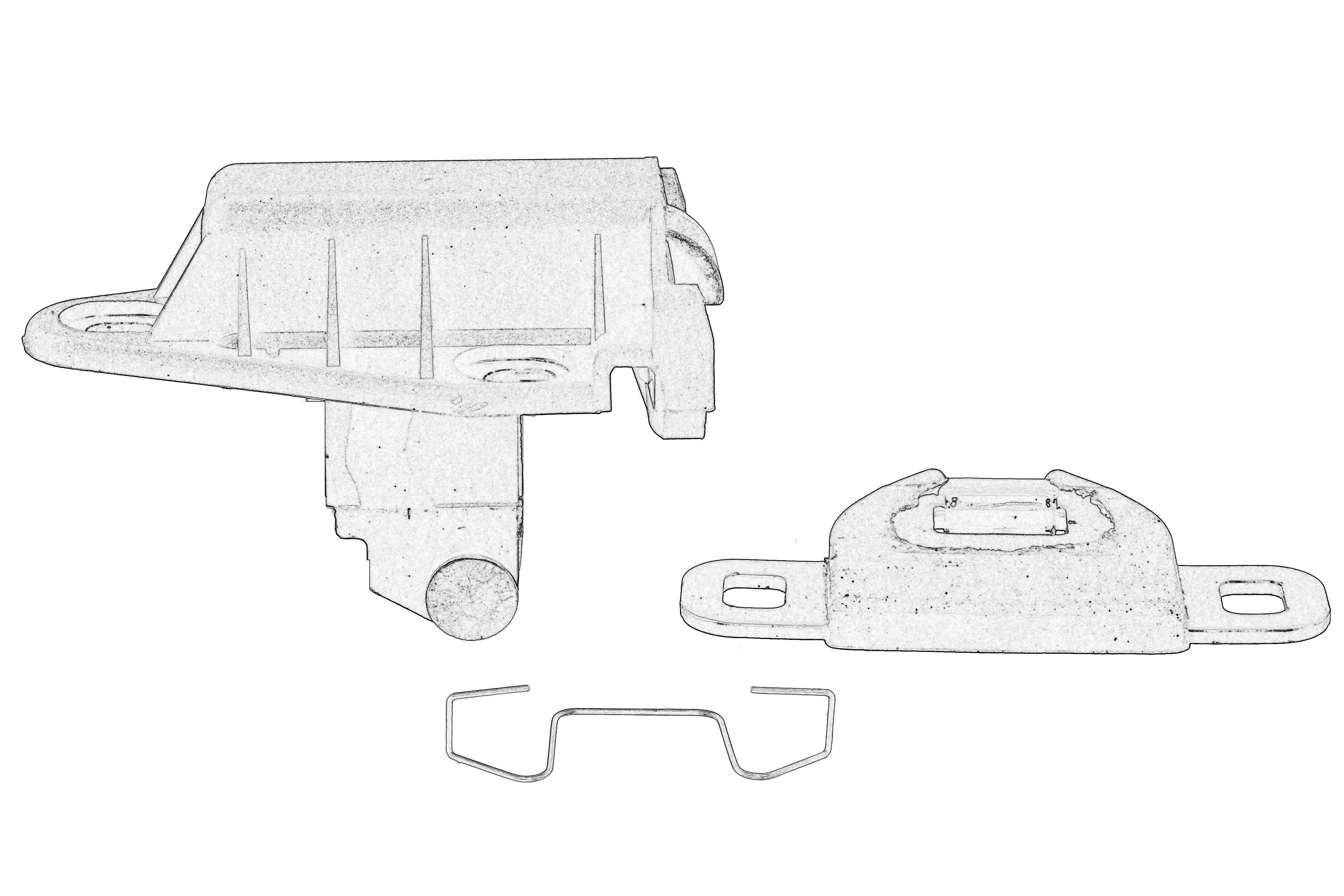 Замок дверей задн (верх, завантаж., нижн.) CITROEN JUMPY I, FIAT SCUDO, PEUGEOT EXPERT 10.95-12.06