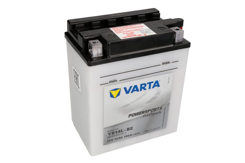 VARTA startovací baterie HONDA CBR 1000 F 87-00, VF 750 S (SABRE) 82-84, VT 750 C, C (SHADOW) 87, KAWASAKI GPZ 750 (UNI TRAK) 85, GT 750 82-85, Z 750 GP 83-84, ZX 750 (TURBO) 84-85, SUZUKI GS 1150 83-86, GSX 1100F, 750F 88-98, GV 1200GL MADURA, 700GL (MAD