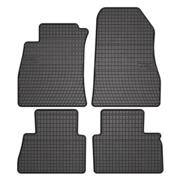 Set Covorase Auto Si Tavita Portbagaj NISSAN JUKE (F15) din 2010-2019, Cauciuc, Protectie Porbagaj, 4x Stickere auto cu NISSAN