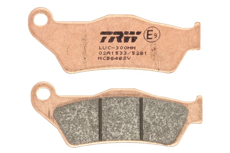 TRW MOTO sada brzdových destiček, kotoučová brzda ATK 125 125 LC 99-01, 250 250 LC, AC 96-01, 260 260 LC 96-01, 406 406 96-99, CROSS 350 COUNTRY, 50 MINI, 605 COUNTRY 96-01, DIRT 600 AC, 500, 605 SOHC, 500 SOHC 98-01, ENDURO 500, 605 AC, 350, 605 SOHC, 35