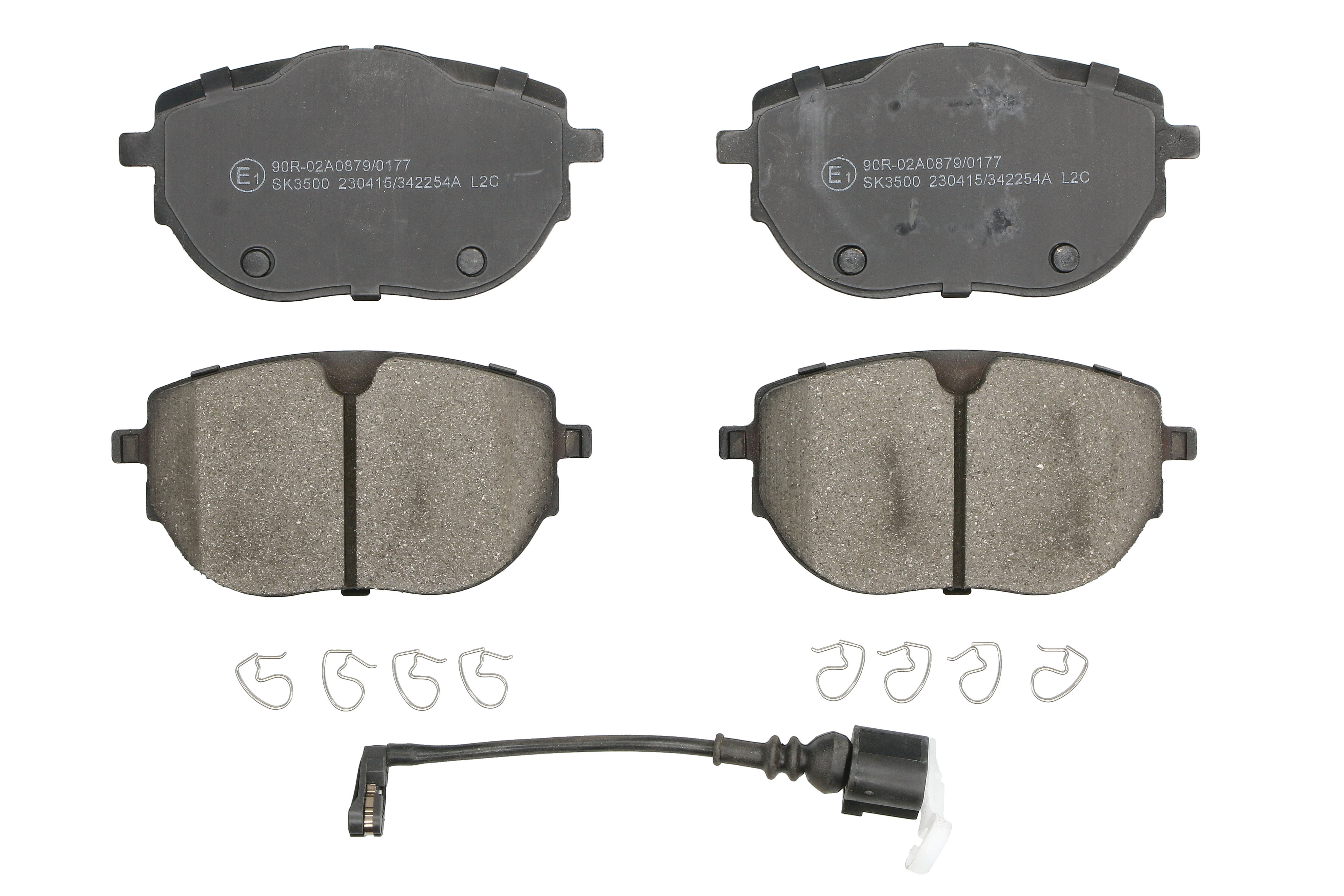 Комплект гальмівних колодок передн , VW CALIFORNIA T6 CAMPER, MULTIVAN T6, TRANSPORTER T6, TRANSPORTER T6 / CARAVELLE T6 2.0/2.0D/Electric 04.15-08.24 фото 2