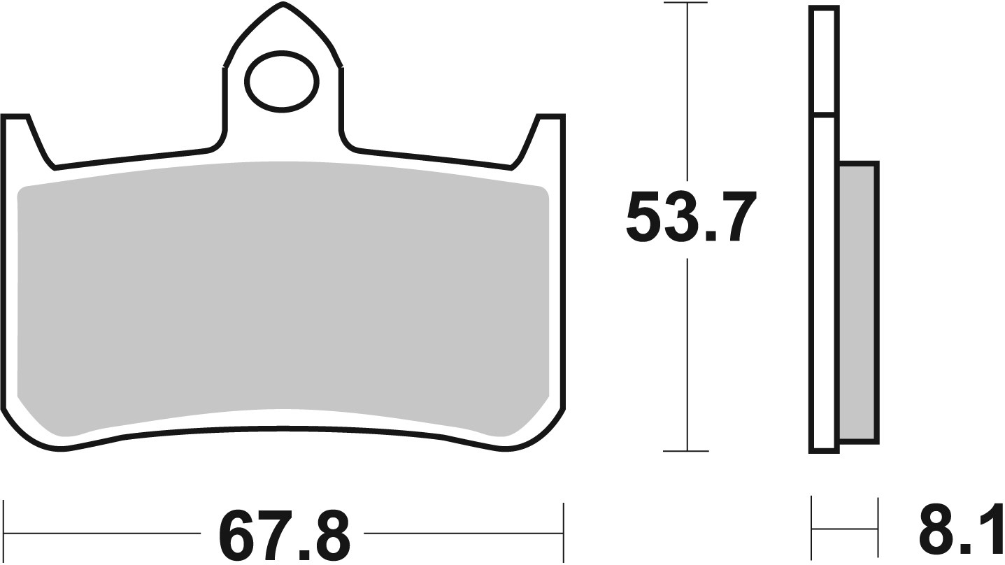 BREMBO sada brzdových destiček, kotoučová brzda HONDA CB 900 F (HORNET) 02-07, CBR 900 RR (FIREBLADE) 92-93, VFR 750 R 88-93, VTR 1000 F (FIRE STORM), F (SUPERHAWK) 97-00 (07HO28SC, 2P203NS, 2P203ST, FDB533CP211, FDB533CP911, FDB533XRAC, FDB858ST, MCB593S