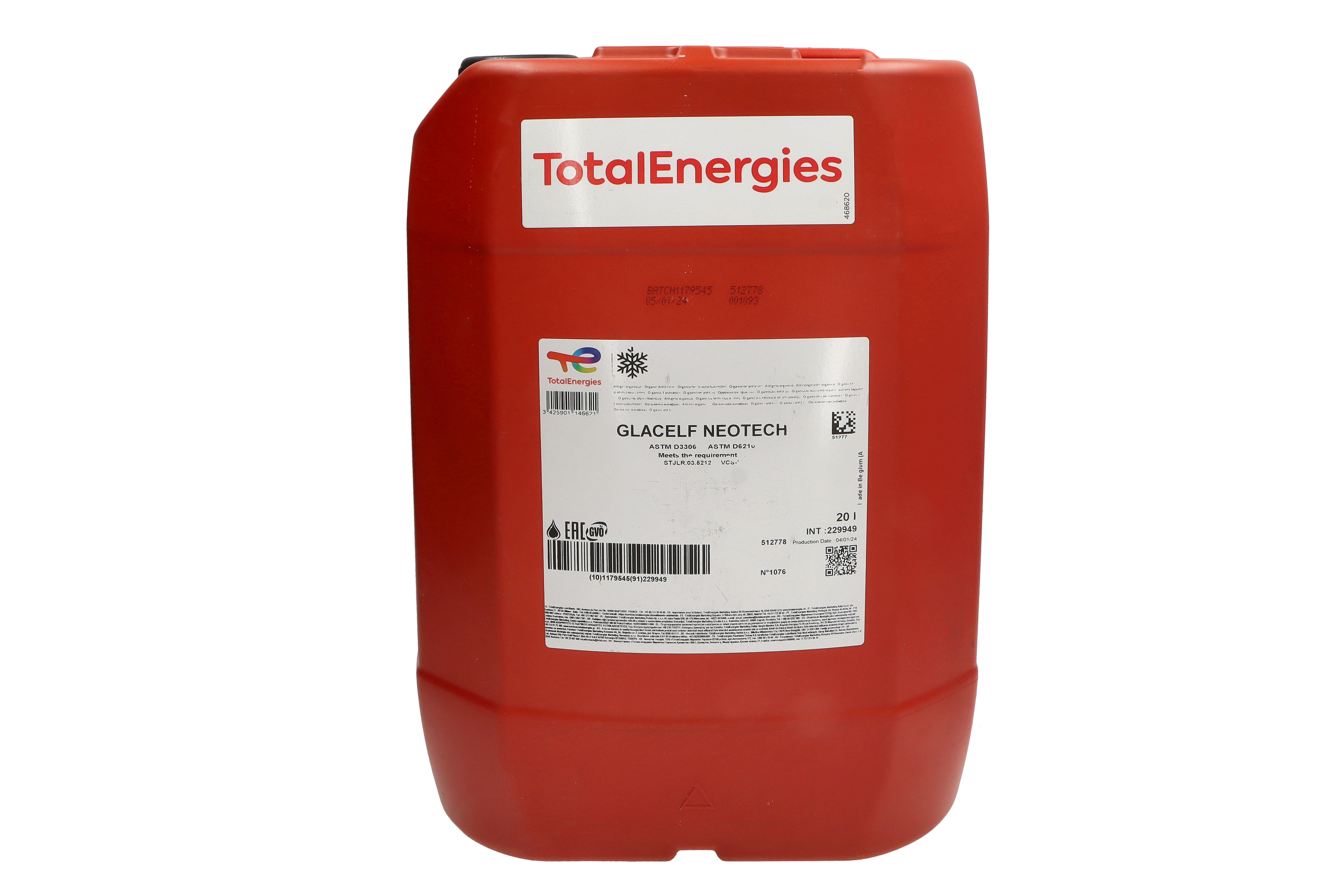 Концентрат антифризу GLACELF (тип охолоджувача G12) (1L, 1:1=-37°C), OAT, помаранчевий, стандартний: 61-0-0257, ASTM D3306, ASTM D6210, CES 14603, CLAAS, CUMMINS CES 14439, CUMMINS CES 14603, DETROIT фото 2