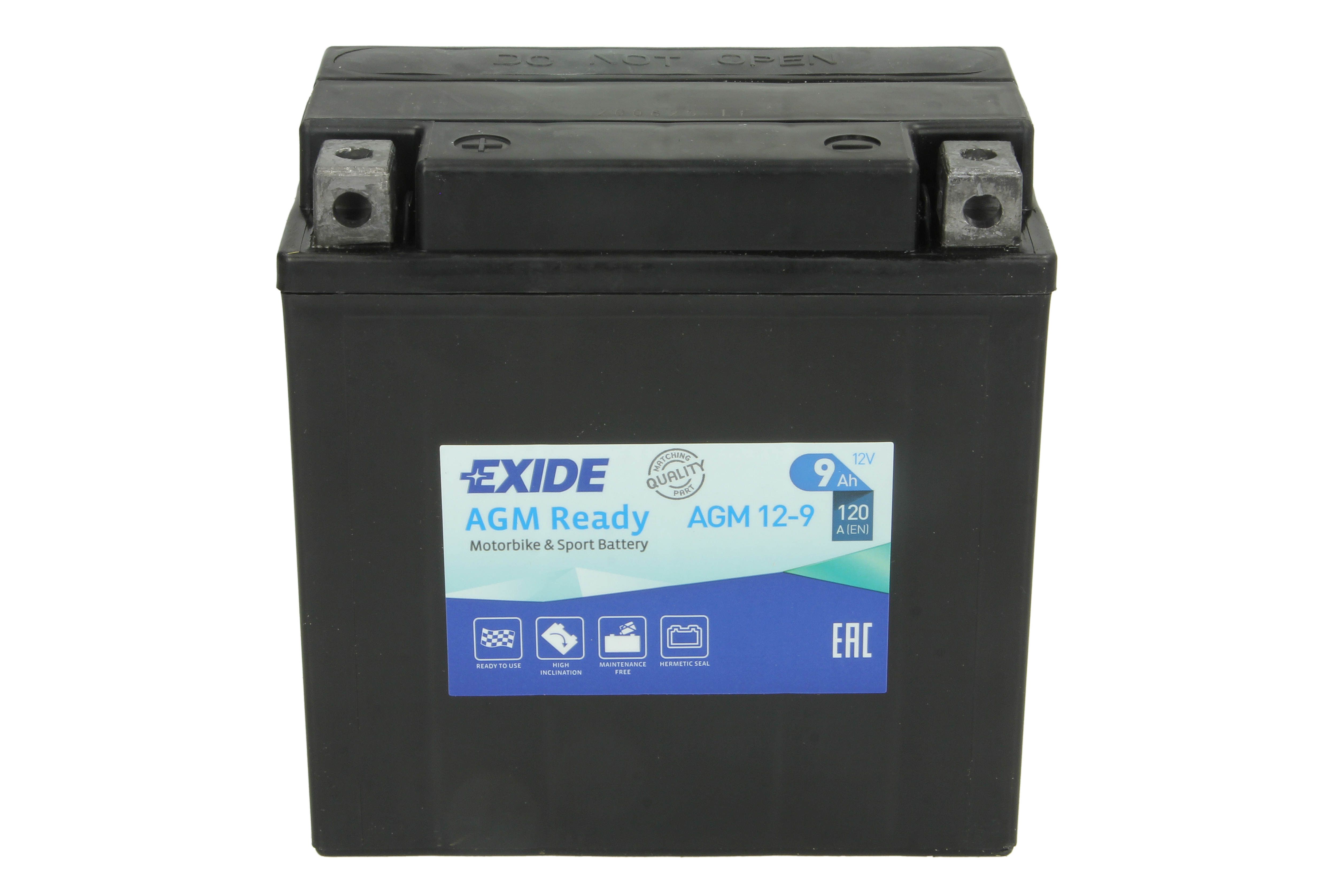 Акумулятор AGM EXIDE 12В 9Агод. 120А L+ Не обслуговується 135x75x140мм Пусковий YTX9C-BS APRILIA AF1, CLASSIC, ETX, RED ROSE, RS, SCARABEO, SPORTCITY, SR, TUAREG, BENELLI 125 25-750 1968-2018 фото 3