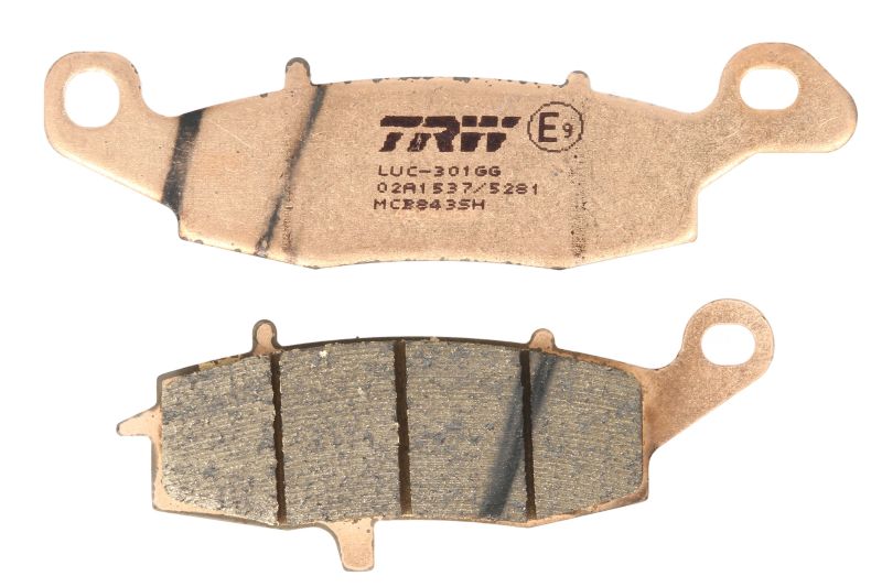 TRW MOTO sada brzdových destiček, kotoučová brzda KAWASAKI VN 900 (VULCAN CLASSIC LT), 2000 (VULCAN CLASSIC), 900 (CLASSIC), 1600 (MEAN STREAK), 2000, 1600 (CLASSIC), 1700 (VULCAN VOYAGER VAQERO), 1700 (VULCAN VAQUERO), 1700 (CLAS. TOURER), 900 (VULCAN CL