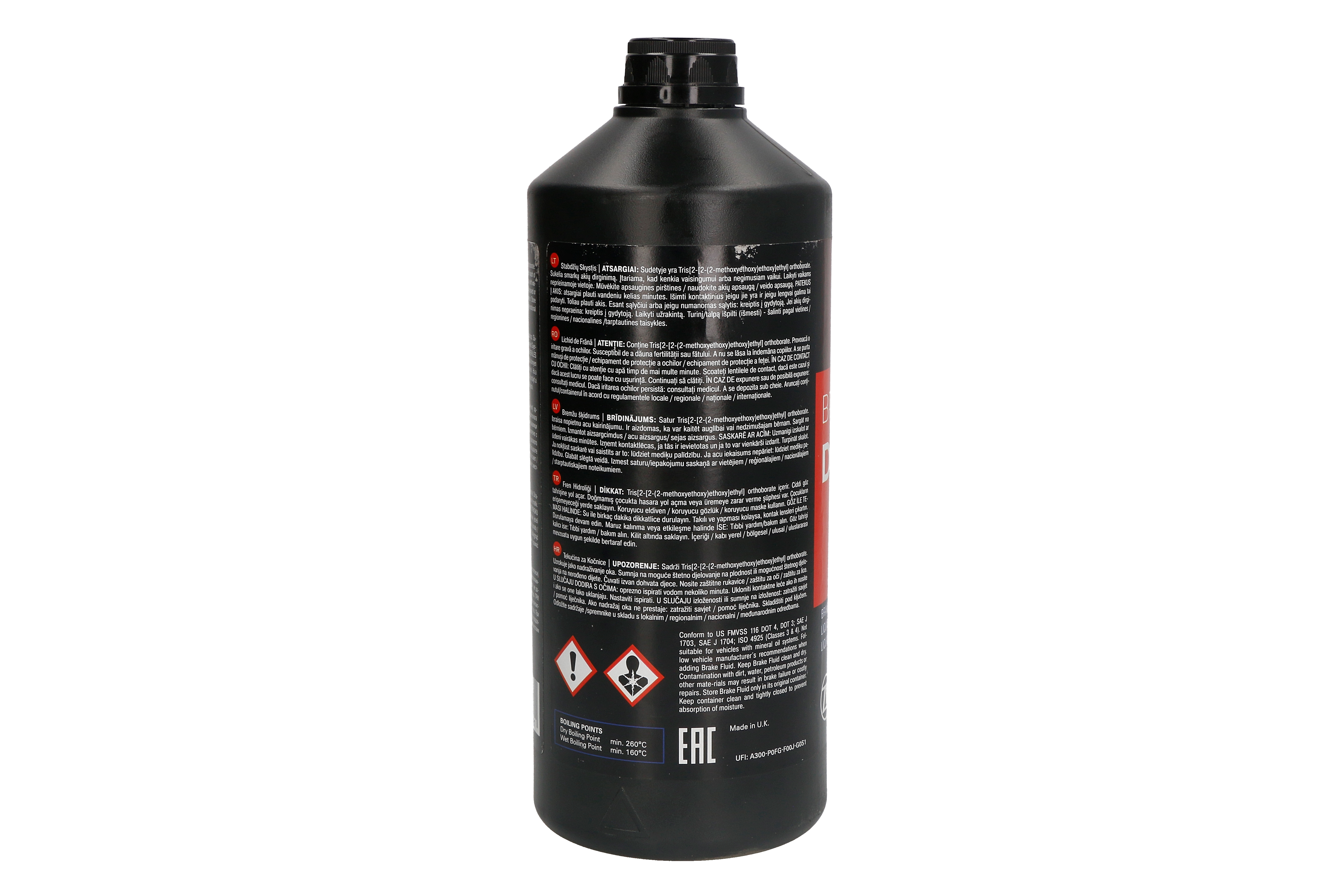 Рідина гальмівна DOT 4 1 л DOT4 1L ГОДИНУ 260 °C TRW (PFB401SE) TRW фото 4