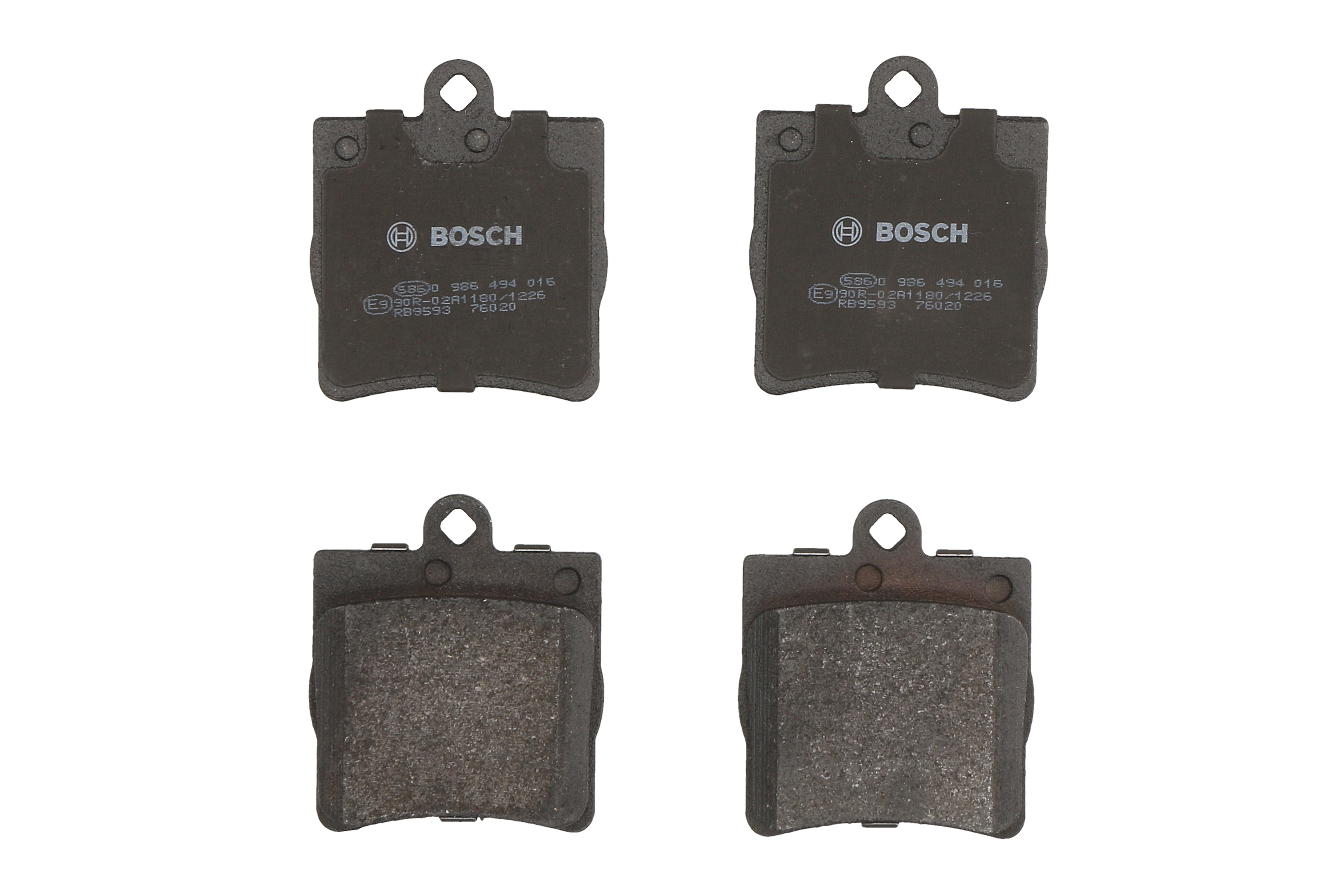 Колодки гальмівні дискові MB E-CLASS (W210) 2.0 1995.06-2003.08 BOSCH (0 986 494 016) Bosch фото 3