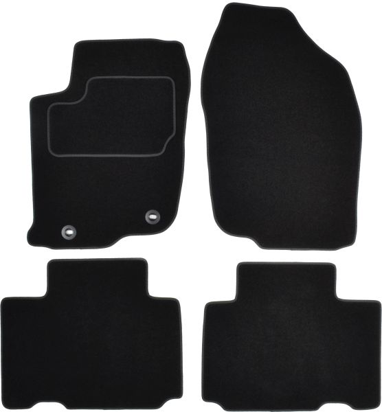 Set Covorase Auto Si Tavita Portbagaj TOYOTA RAV 4 IV (_A4_) din 2012-2019, Cauciuc, Protectie Porbagaj, 4x Stickere auto cu TOYOTA