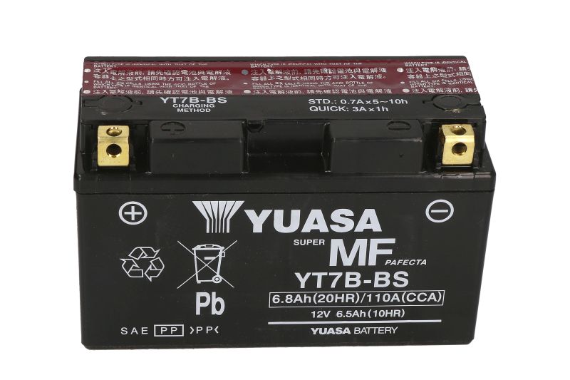 YUASA startovací baterie BETA ALP 350 (4.0) 04-09, M4 350 04-09, CAN-AM DS 450 08-15, DUCATI PANIGALE 1199S, 1103 V4S CORSE, 1103 V4S, 1199, 1199R, 899, 1299, 959, 1199 (TRICO.), 1199S (TRICO.), 1199S ABS 12-21, KAWASAKI KLX 400 R 03-04, KYMCO QUANNON 125