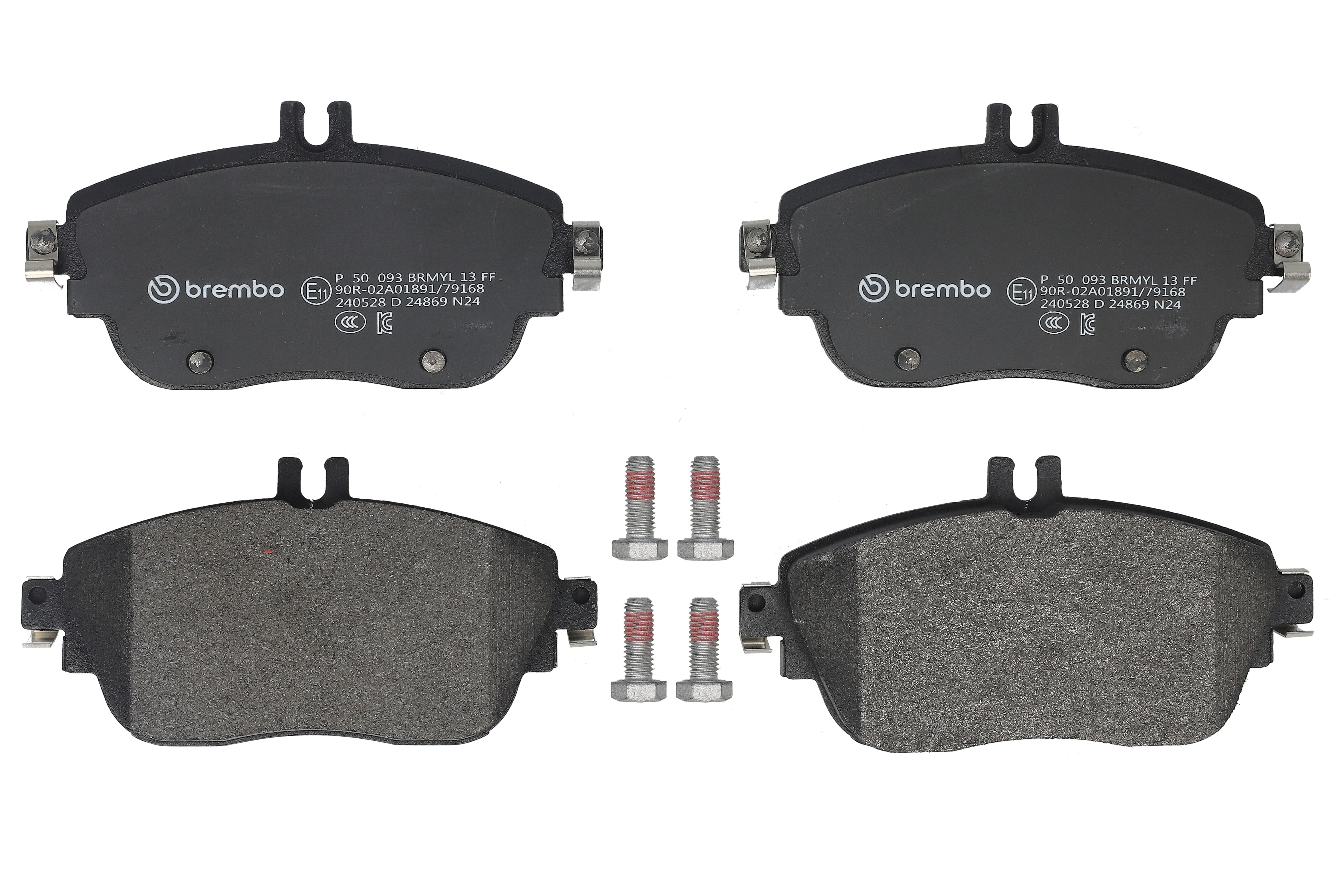 Колодки гальмівні дискові INFINITI QX30 2.0 2016.04- BREMBO (P50093) BREMBO фото 3
