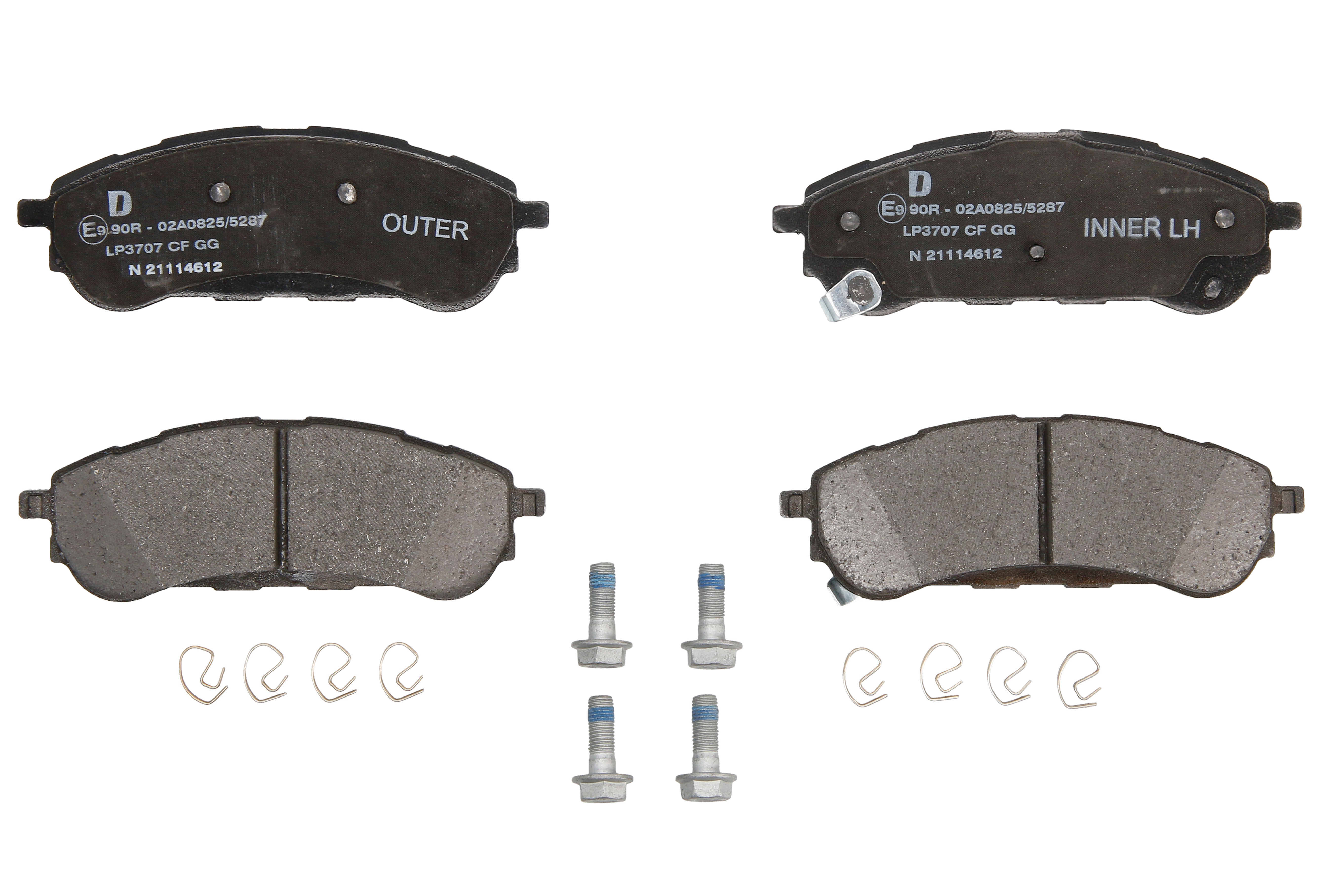 Комплект гальмівних колодок задн , FORD RANGER, FORD USA RANGER 2.0D/2.3/3.0D 09.18-
