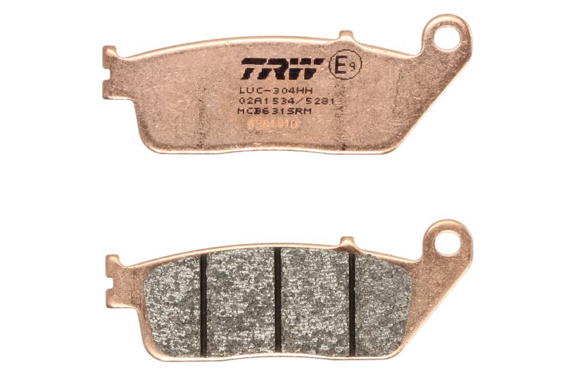 TRW MOTO sada brzdových destiček, kotoučová brzda YAMAHA VP 250 X-CITY, 125 X-CITY 07-15, YP 125R (X-MAX ABS), 125R (X-MAX), 125 RA X-MAX ABS, 250R (X-MAX SPORT), 250RA (X-MAX ABS), 250R (X-MAX), 400 R X-MAX, 250R (X-MAX) MOMODESIGN 10-17