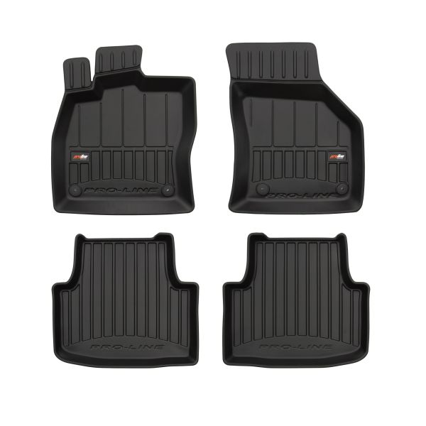 Set Covorase Auto Si Tavita Portbagaj SEAT LEON (KL1, KLG) din 2019-2024, Cauciuc, Protectie Porbagaj, 4x Stickere auto cu SEAT