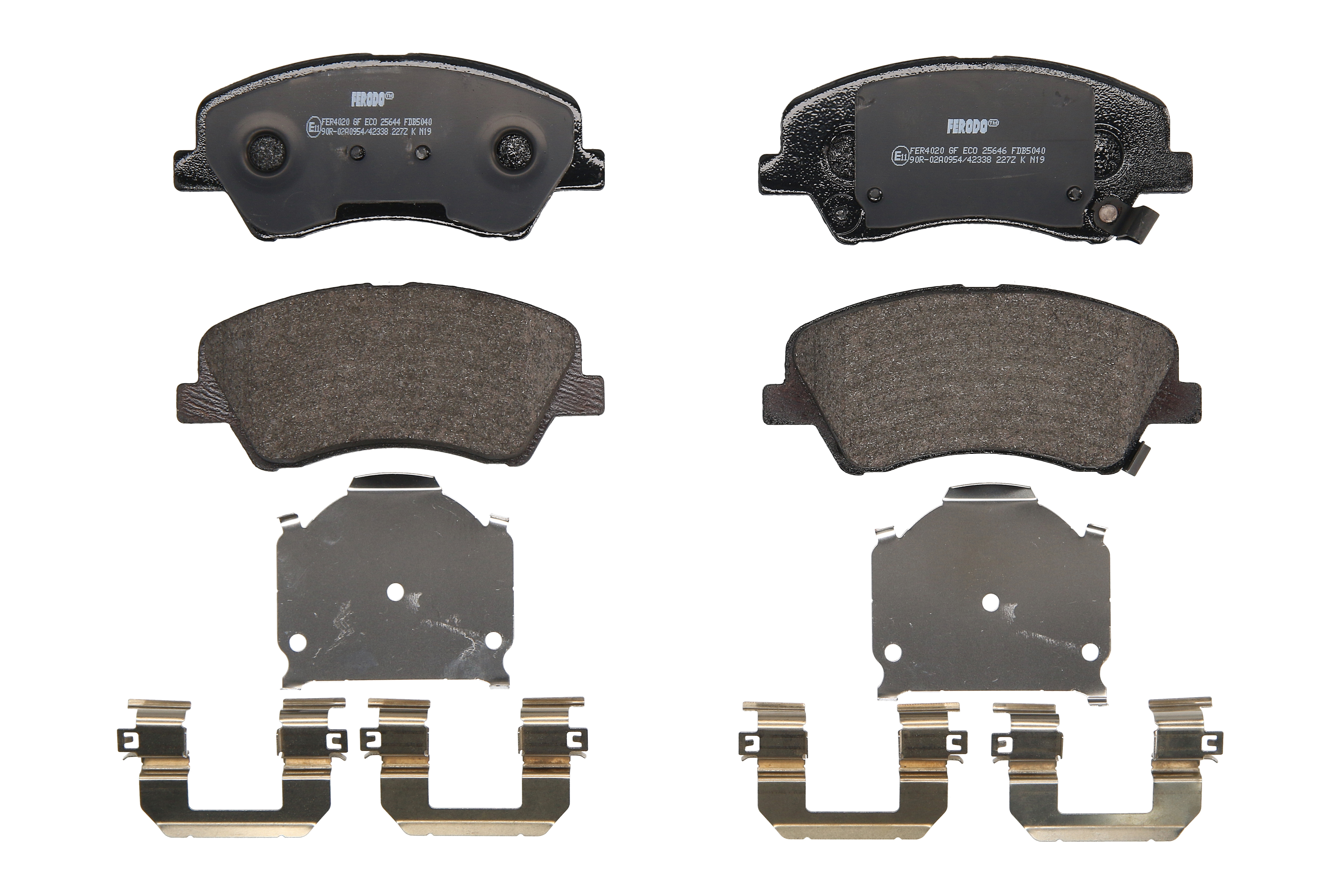 Комплект гальмівних колодок передн , HYUNDAI ACCENT V, BAYON, I20 III, KIA RIO IV, STONIC 1.0-1.6D 01.17-