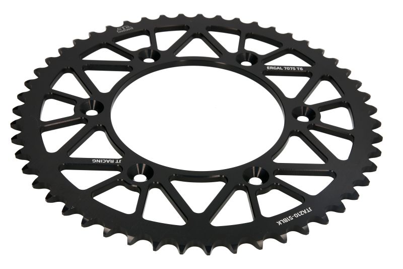 JT sprocket 289 51 aluminium RACElité HONDA CR/CRF '83-'25 (28951JT) colour black