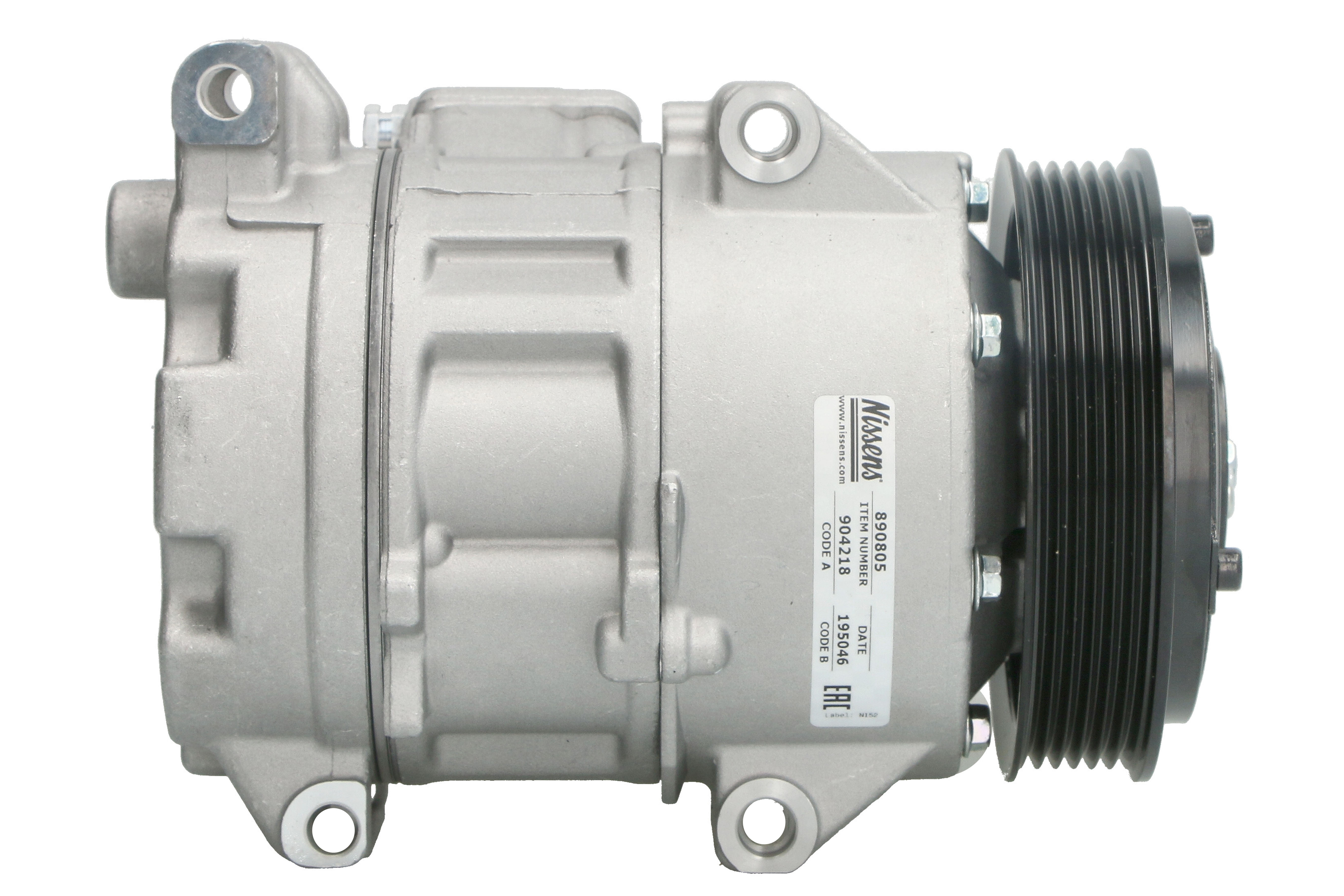 Компресор кондиціонера TOYOTA CAMRY (XV5#) (11-) 2.0 I 16V NISSENS (890805) Nissens фото 6