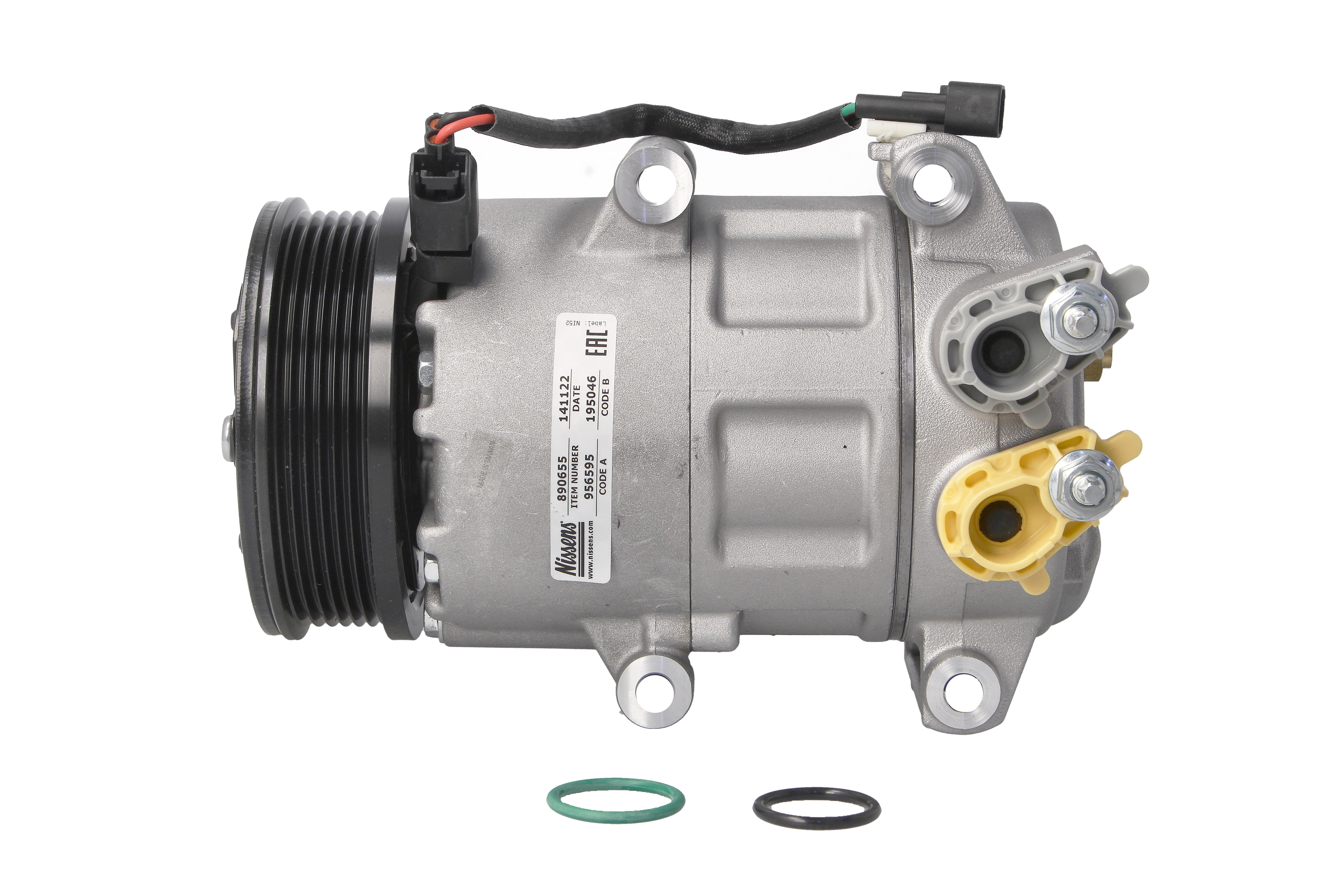 Компресор кондиціонера FORD ECO SPORT (CBW, CR6) (13-) 1.6 EFI NISSENS (890655) Nissens фото 3