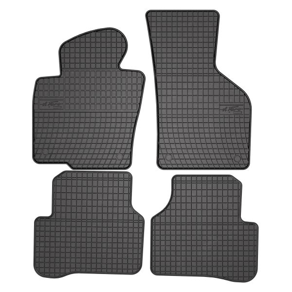 Set Covorase Auto Si Tavita Portbagaj Volkswagen PASSAT B6 Variant (3C5) din 2005-2011, Cauciuc, Protectie Porbagaj, 4x Stickere auto cu Volkswagen