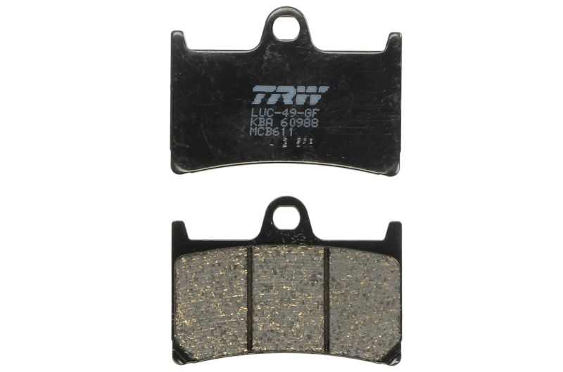 TRW ZF brake pads KH252 KH380 organic YAMAHA FZ6 07-10, FZS 600 98-01, MT-07 14-17, TRACER 700 16-, FZ8 10-16, MT-09 16-, TDM 900 02-14, XT 1200Z SUPER TENERE 10-, FJR 1300 01-16, XJR 1300 99-16, XV 1700 03-05, XV 1900 06-10, front