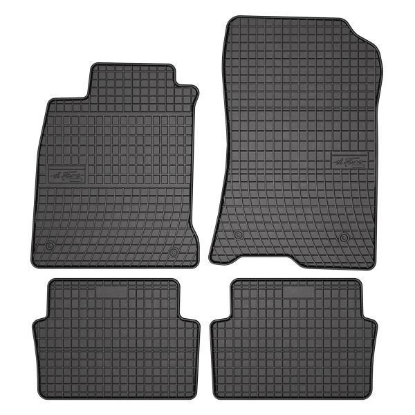 Set Covorase Auto Si Tavita Portbagaj RENAULT LAGUNA III Grandtour (KT0/1) din 2007-2015, Cauciuc, Protectie Porbagaj, 4x Stickere auto cu RENAULT