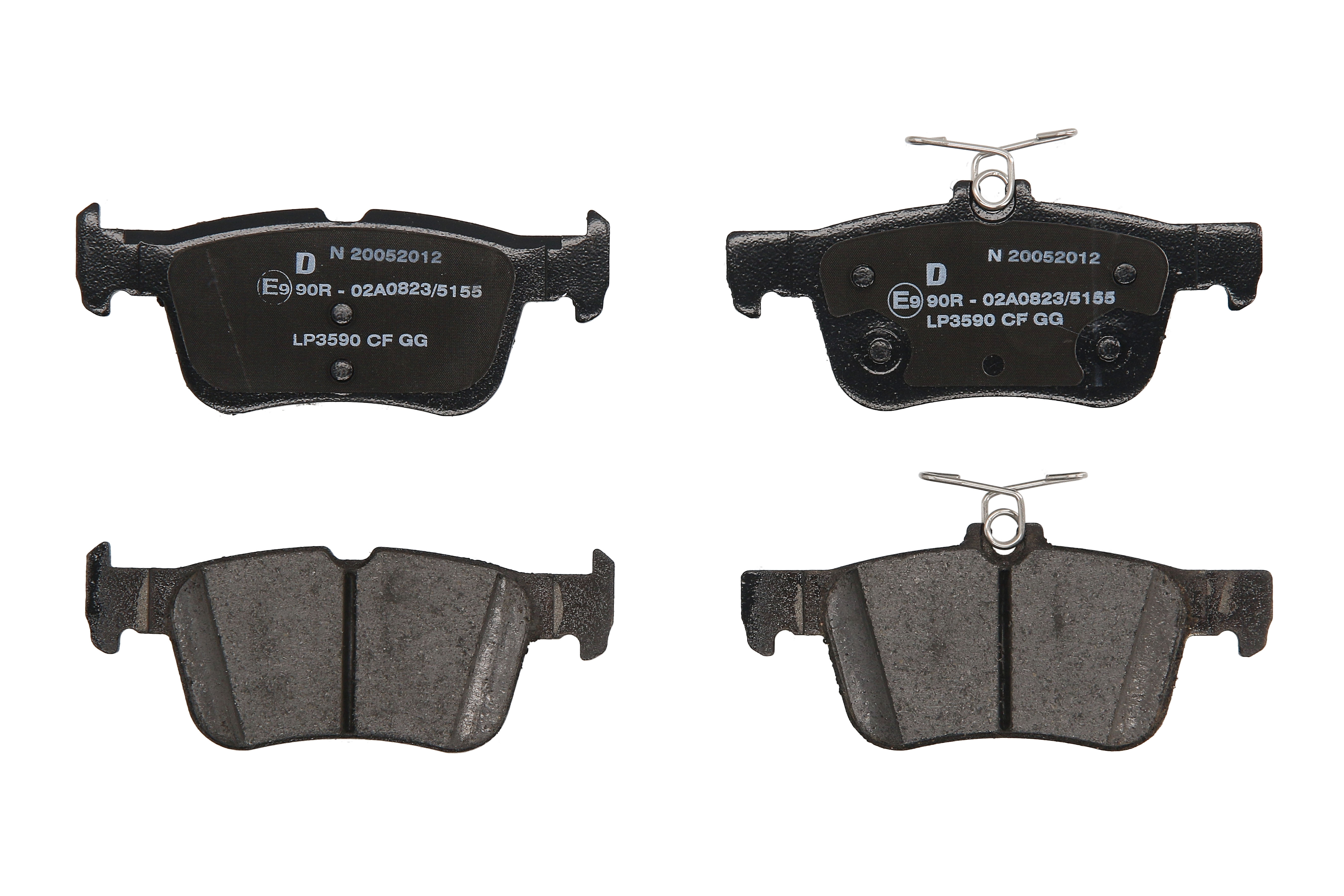 Комплект гальмівних колодок задн (без комплектуючих, з шумопоглинаючою пластиною), FORD FOCUS IV, GALAXY III, GALAXY MK III, KUGA II, KUGA III, MONDEO V, S-MAX, FORD USA EDGE 1.0-2.5H 09.12-