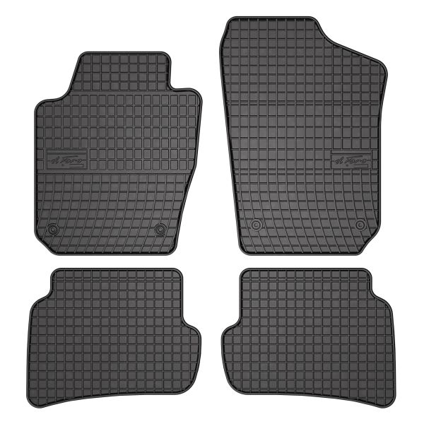 Set Covorase Auto Si Tavita Portbagaj SEAT IBIZA IV (6J5, 6P1) din 2008-2017, Cauciuc, Protectie Porbagaj, 4x Stickere auto cu SEAT