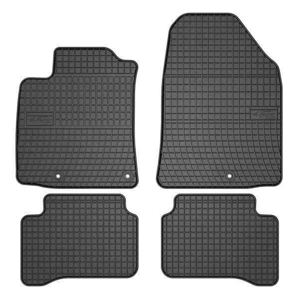 Set 5 covorase auto HYUNDAI IONIQ (AE) din 2013-2018, cu covoras tunel median, cauciuc, 4x Stickere auto cu HYUNDAI