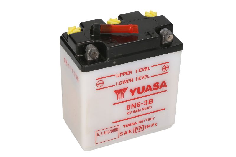 YUASA startovací baterie BENELLI 125 125 2CSE 76, HONDA CB 125 S 73-80, CL 100 SCRAMBLER 70-73, MT 250 (ELSION), 125 74-76, SL 100 70-73, XL 175, 100 73-78 (B0068O7A2S, 6N6-3B, 0092M40060, 6011003, M4006)