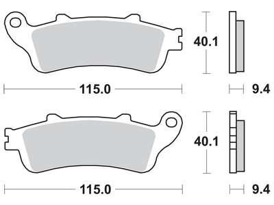 TRW MOTO sada brzdových destiček, kotoučová brzda APRILIA ETV 1000 (CAPO NORD) 01, RS 50 06-08, RSV 1000 R (FACTORY), R, R (MILLE), (MILLE), SP 97-04, SL 1000 (FALCO) 00, TUONO 50, 1000R 04-06, BENELLI TNT 1130 04, TORNADO 900, 899S, 900RS (TRE), 900 (TRE