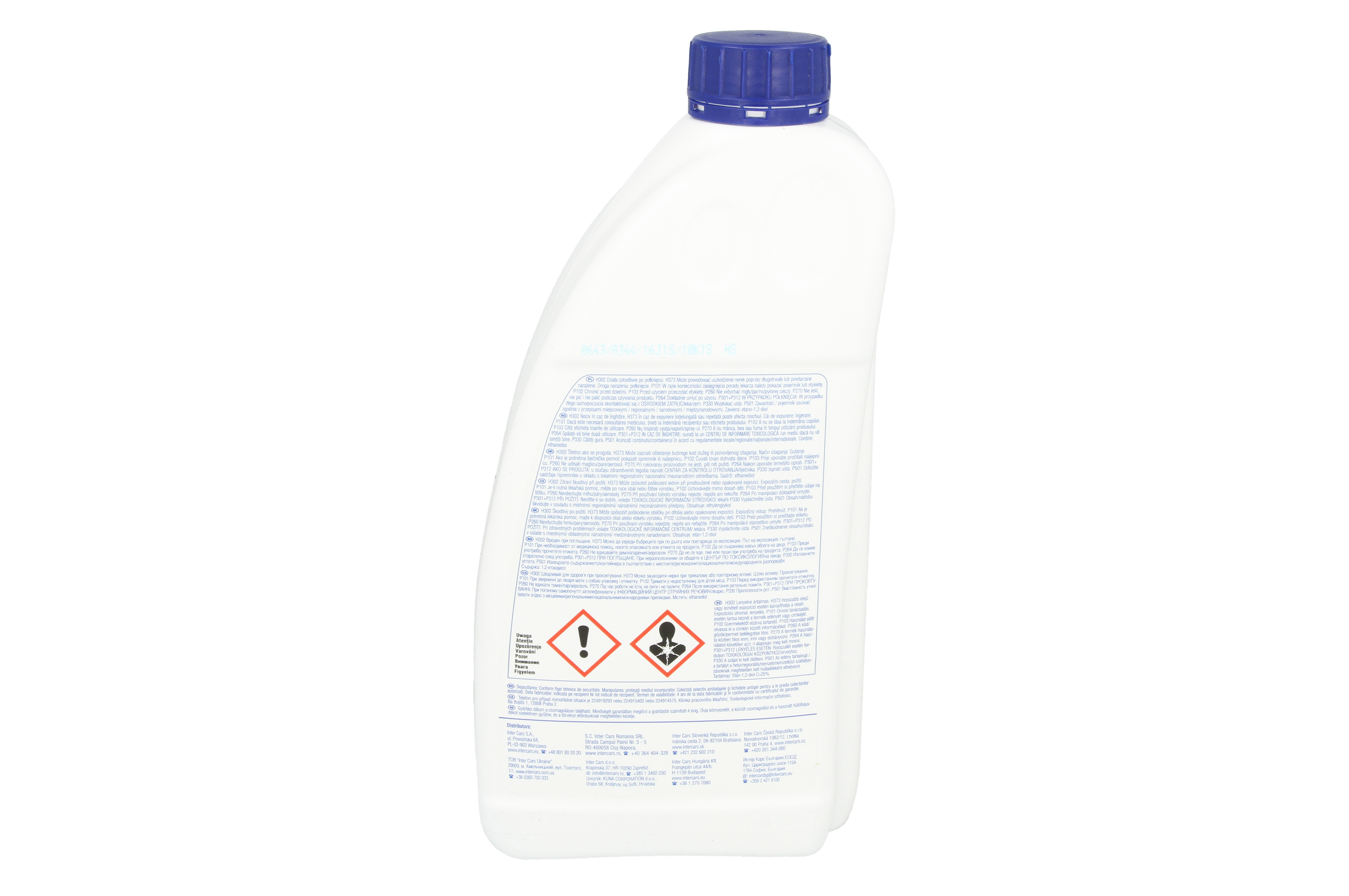 Концентрат антифризу (тип охолоджувача G11/G48) (1,5L, 1:1=-36°C), синій, стандартний: AFNOR NF R 15-601 TYPE 1, AS 2108, ASTM D3306, ASTM D4985, BS 6580, CUNA NC 956-16, JIS K 2234, ÖNORM V5123, SAE фото 6