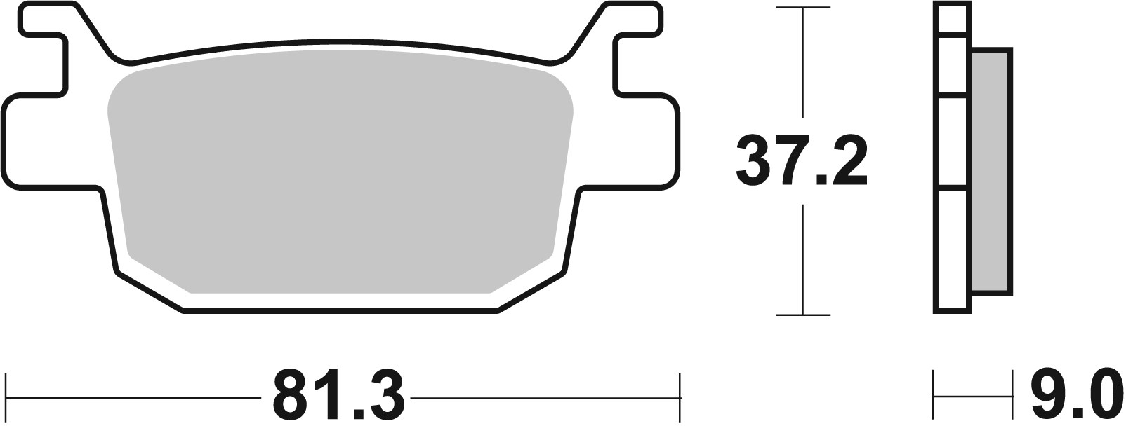 BREMBO sada brzdových destiček, kotoučová brzda HONDA ADV 350 22, FES 150 (S-WING), 125 (S-WING) 07-11, NSS 250 (FORZA), 300 (FORZA), 125 (FORZA), 250 00-19, SH 300I, 300A (ABS), 300I (SPORTY ABS), 125LC 4T, 150ID, 300, 150 A ABS, 150LC 4T, 150I, 150, 125
