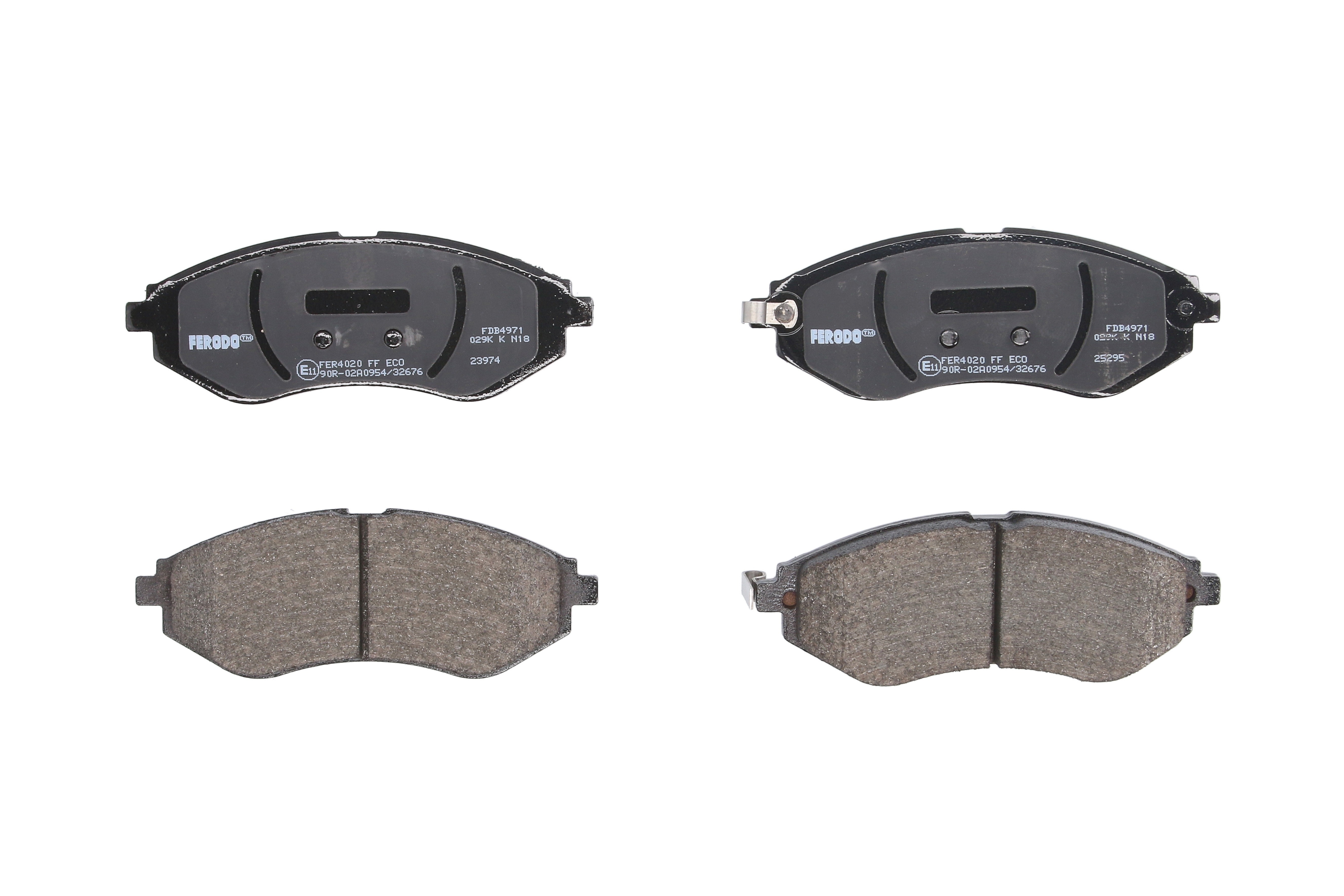 Комплект гальмівних колодок передн , CHEVROLET AVEO / KALOS 1.2-1.6 05.03-