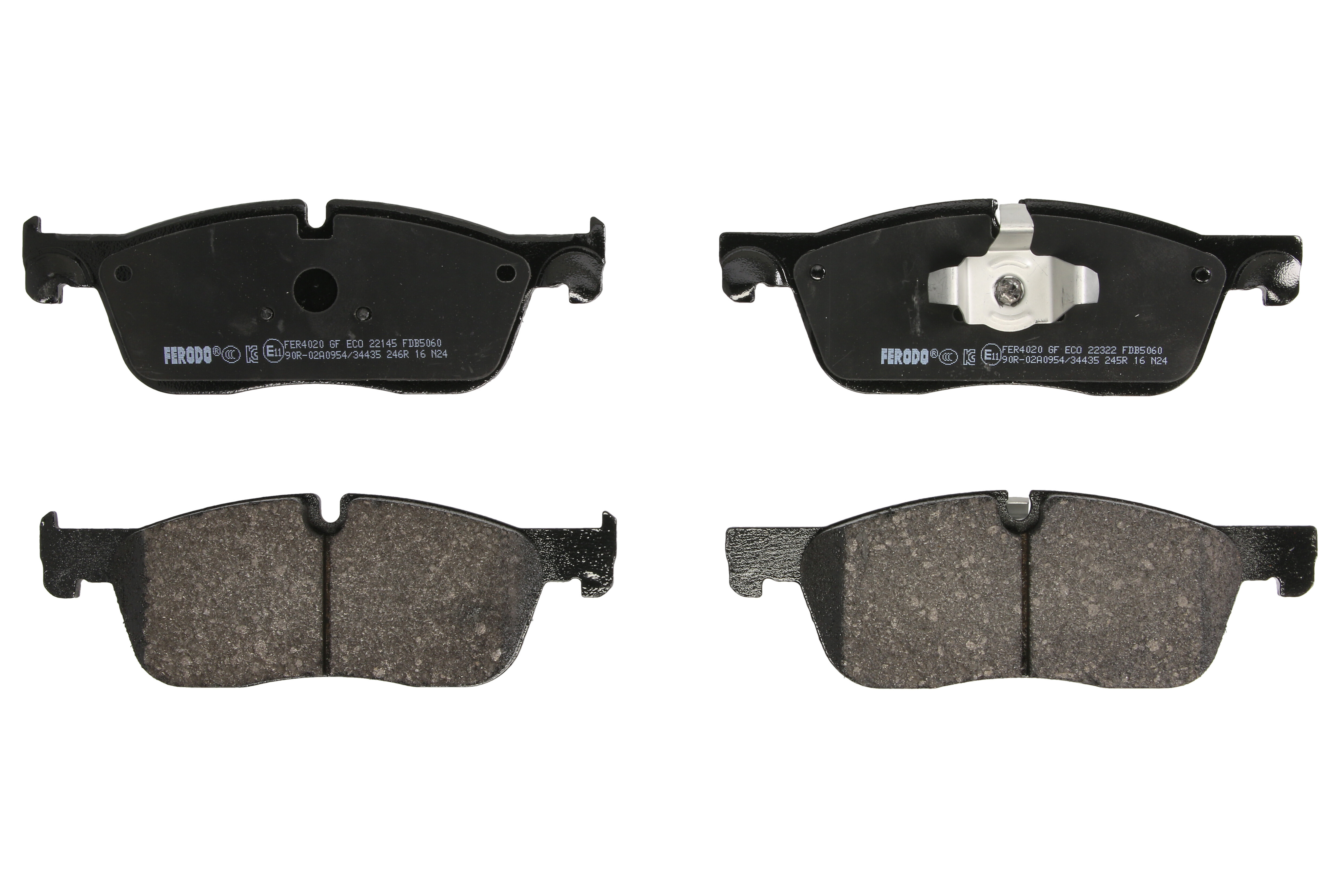 Комплект гальмівних колодок передн , JAGUAR F-PACE, XE, XF II, XF SPORTBRAKE, LAND ROVER RANGE ROVER VELAR 2.0-3.0H 03.15-