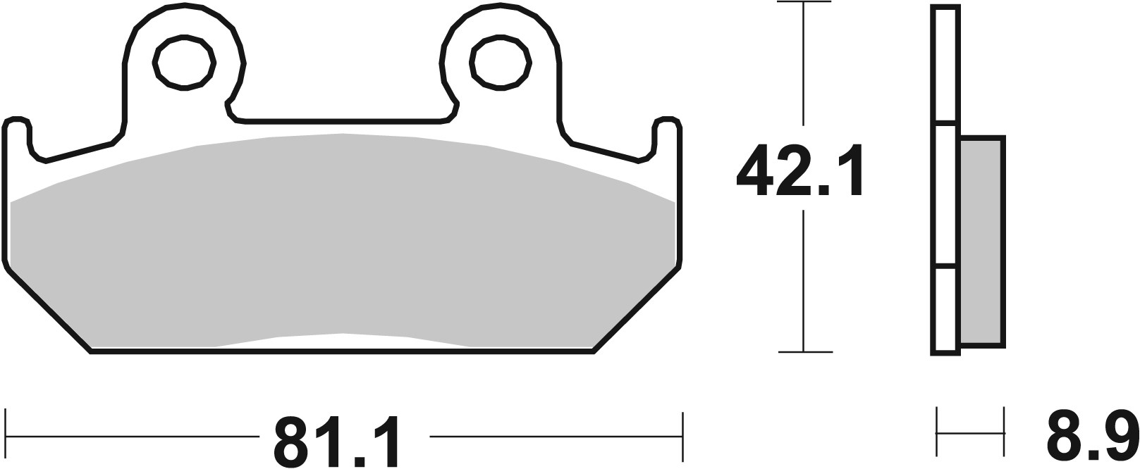 BREMBO sada brzdových destiček, kotoučová brzda HONDA CBR 600 F 87-90, XRV 750 (AFRICA TWIN) 90-93 (07HO21SC, 2P216NS, 2P216ST, FDB2113ST, FDB462CP911, MCB562SRQ)